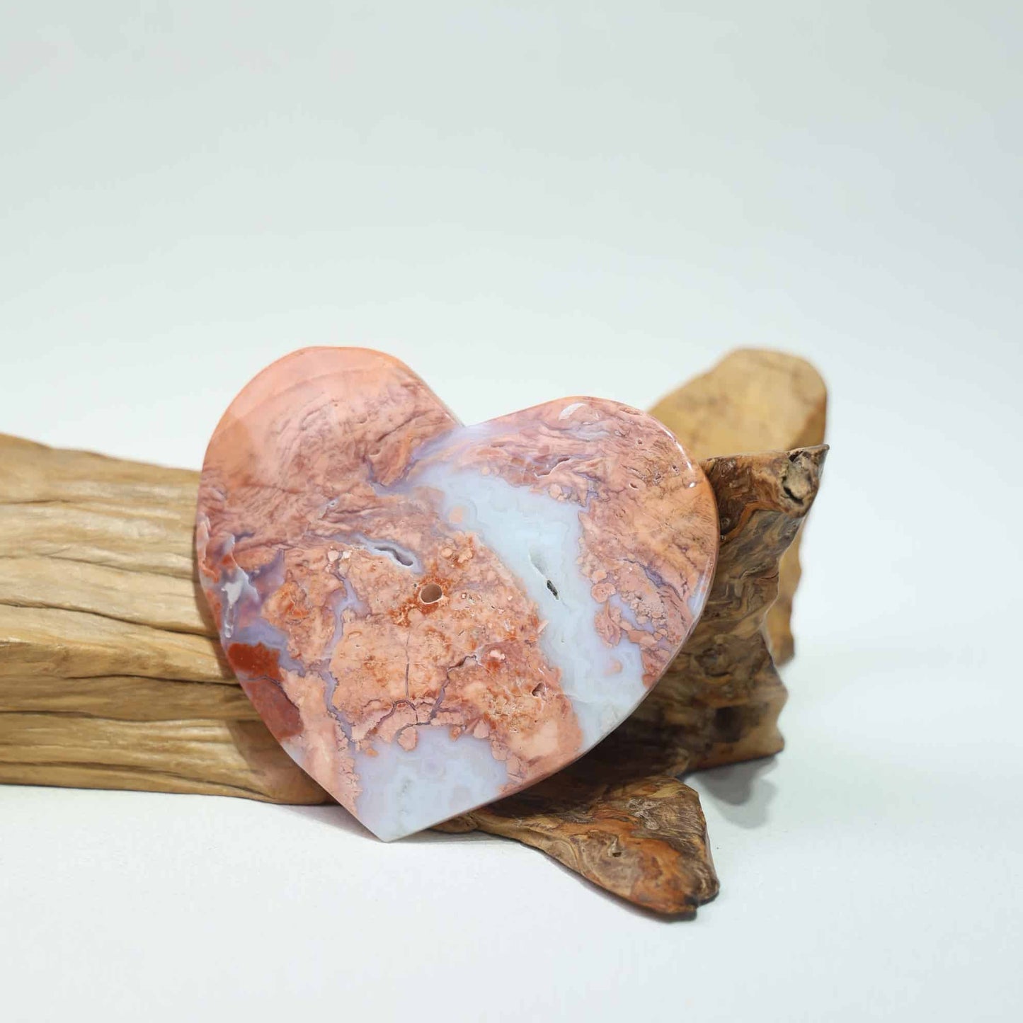 Pink Agate Heart #46