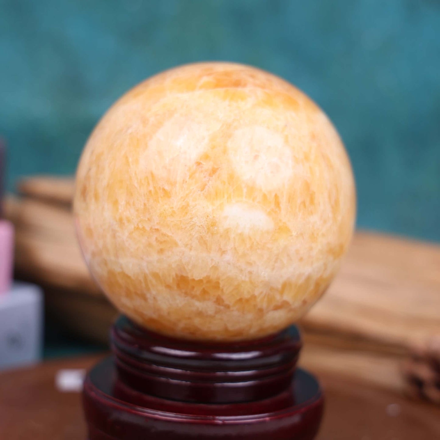 Yellow Calcite Sphere #13