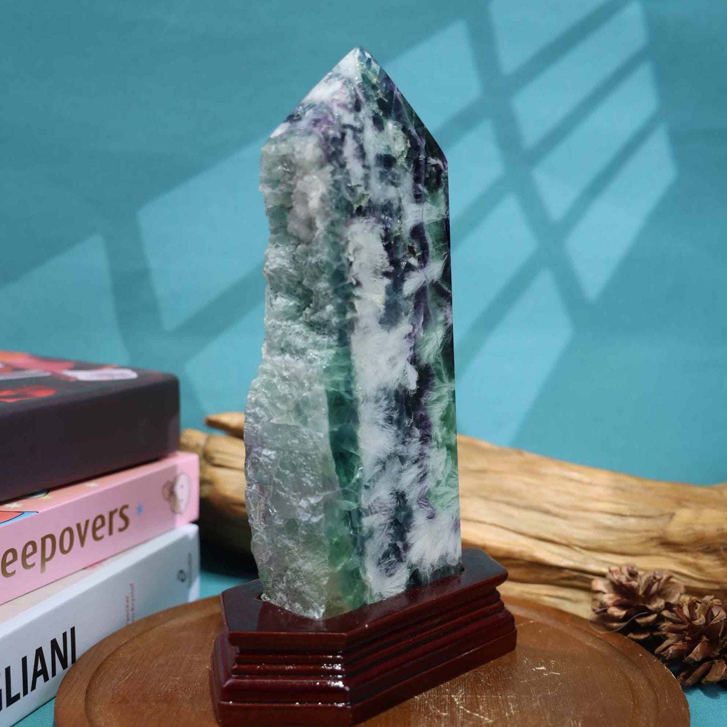 Rainbow Fluorite Tower #57