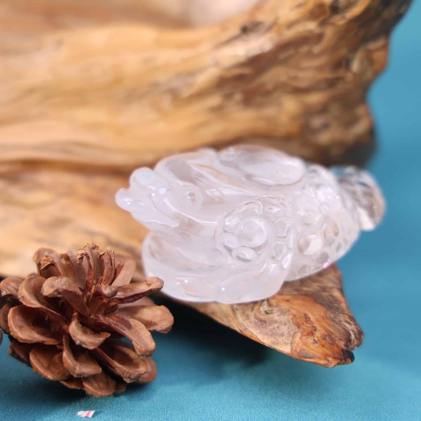 Clear Quartz Money Toad