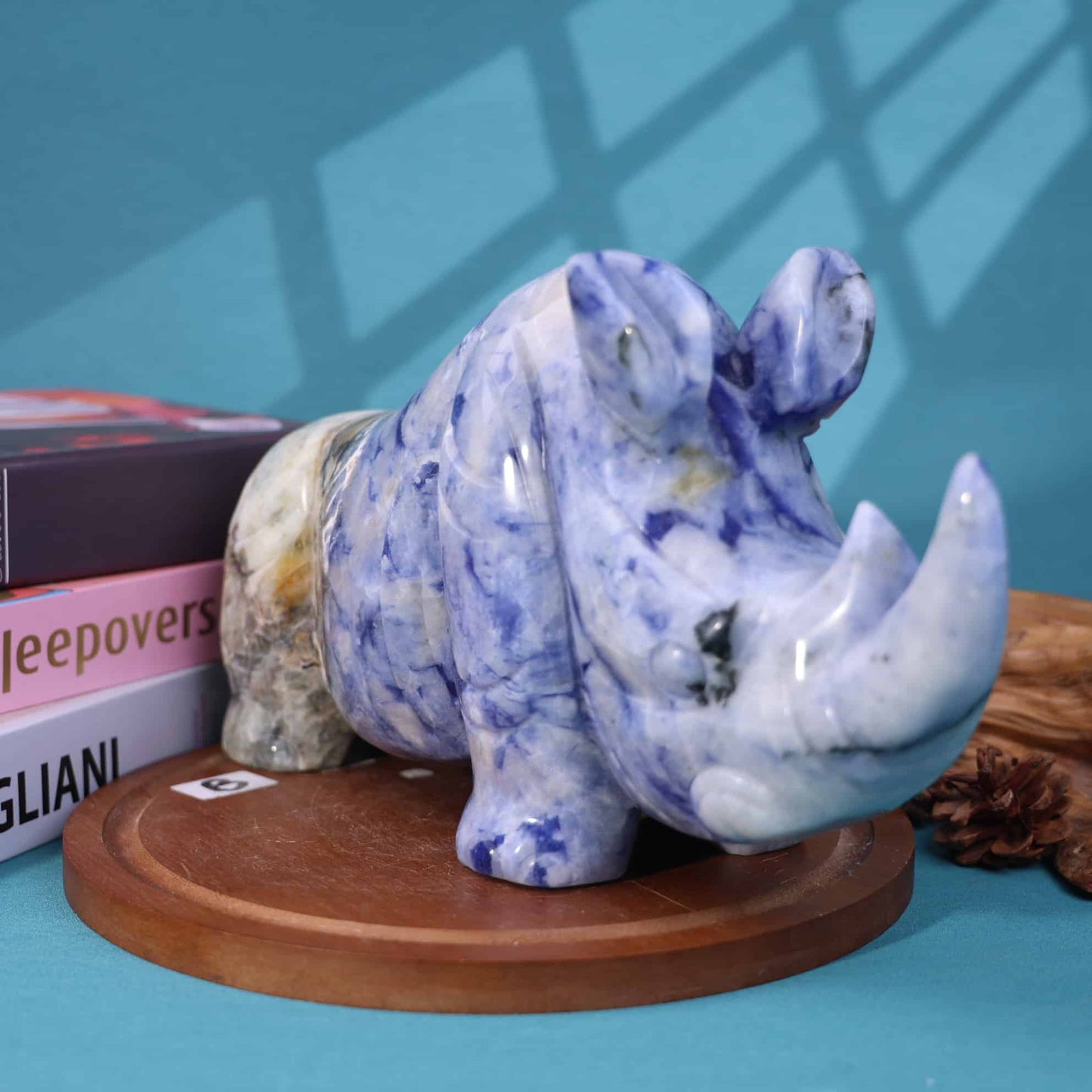Afghanite Rhino Carving