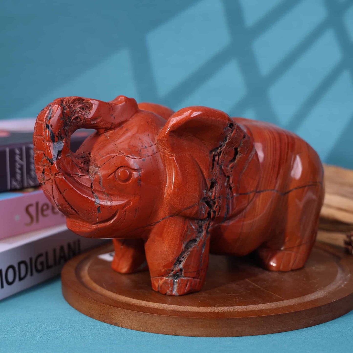 Red Jasper Elephant #9