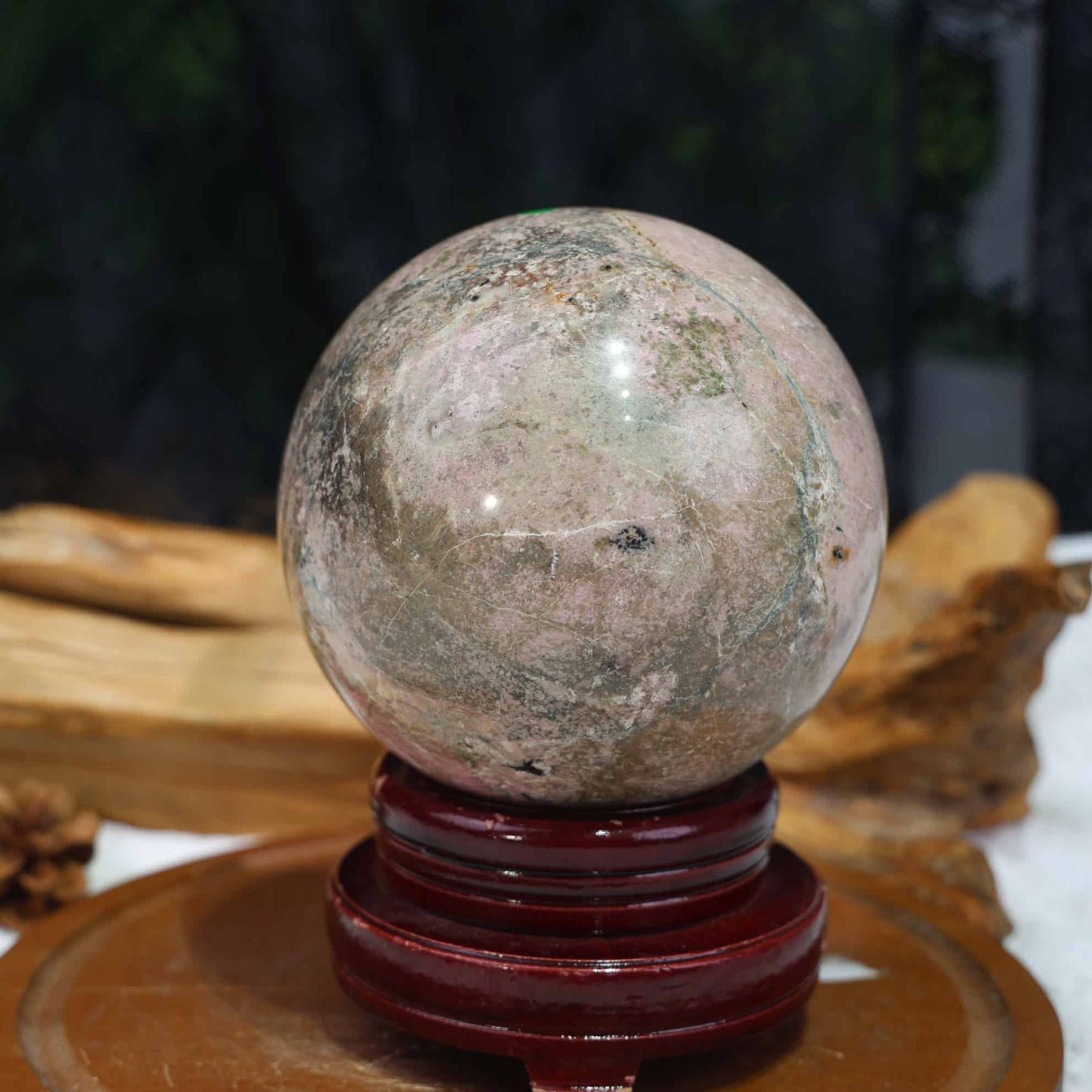 Rhodonite Sphere
