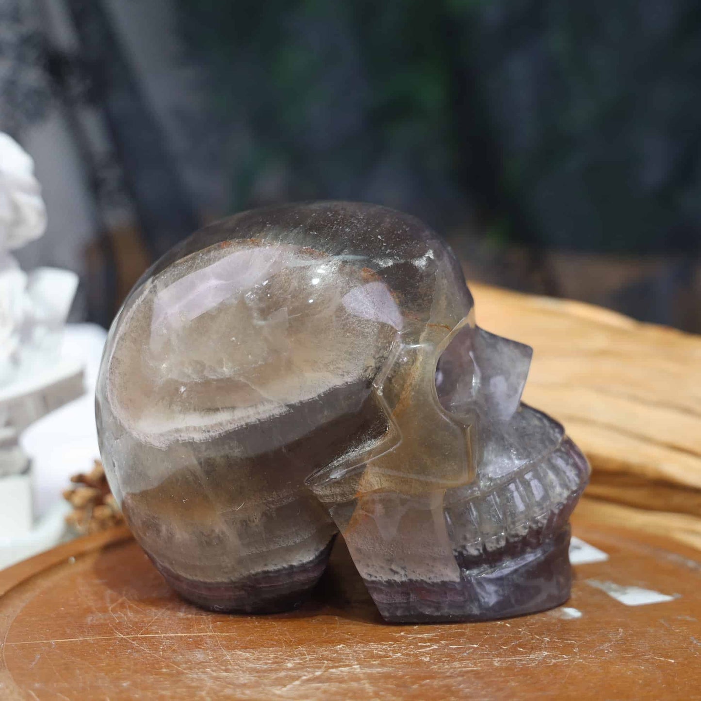 Rainbow Fluorite Skull