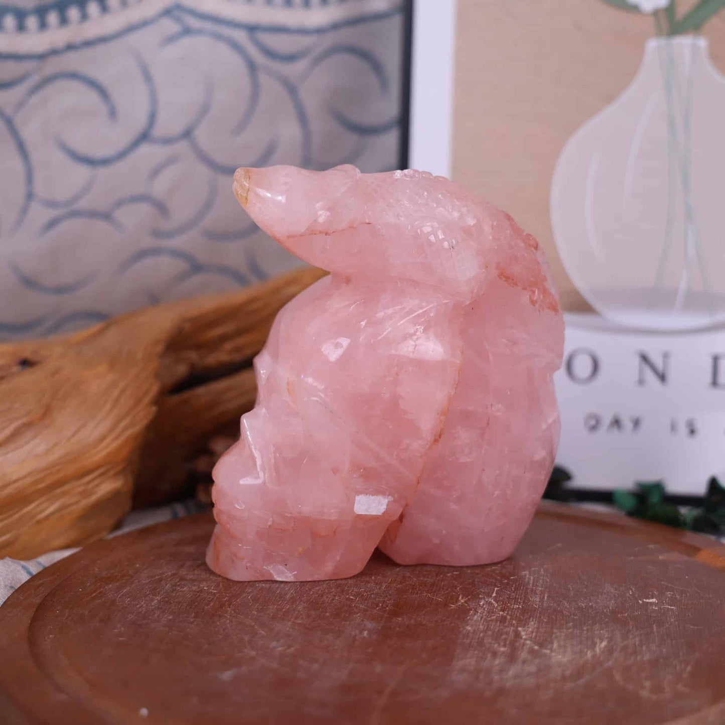 Rose Quartz Skull