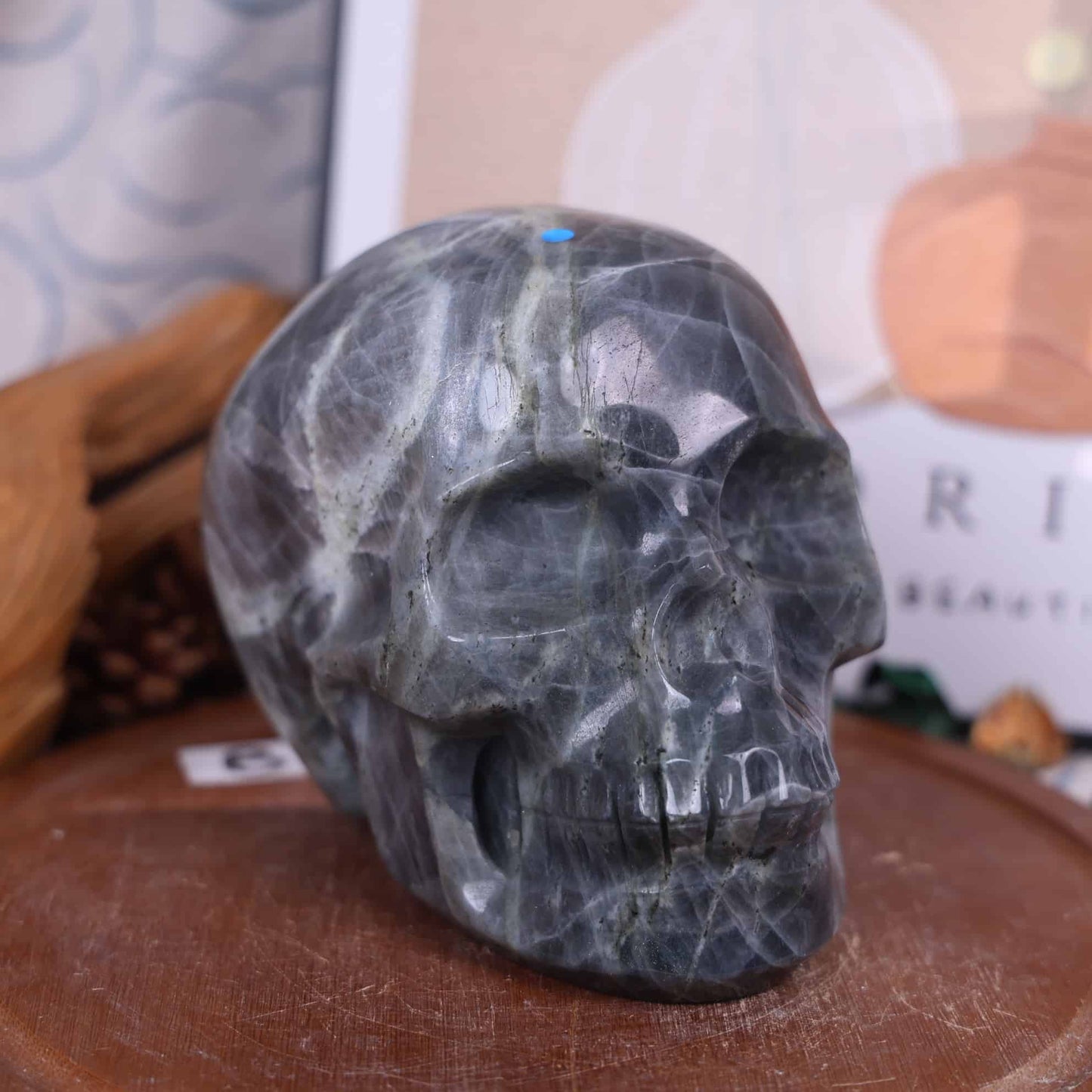 Labradorite Skull