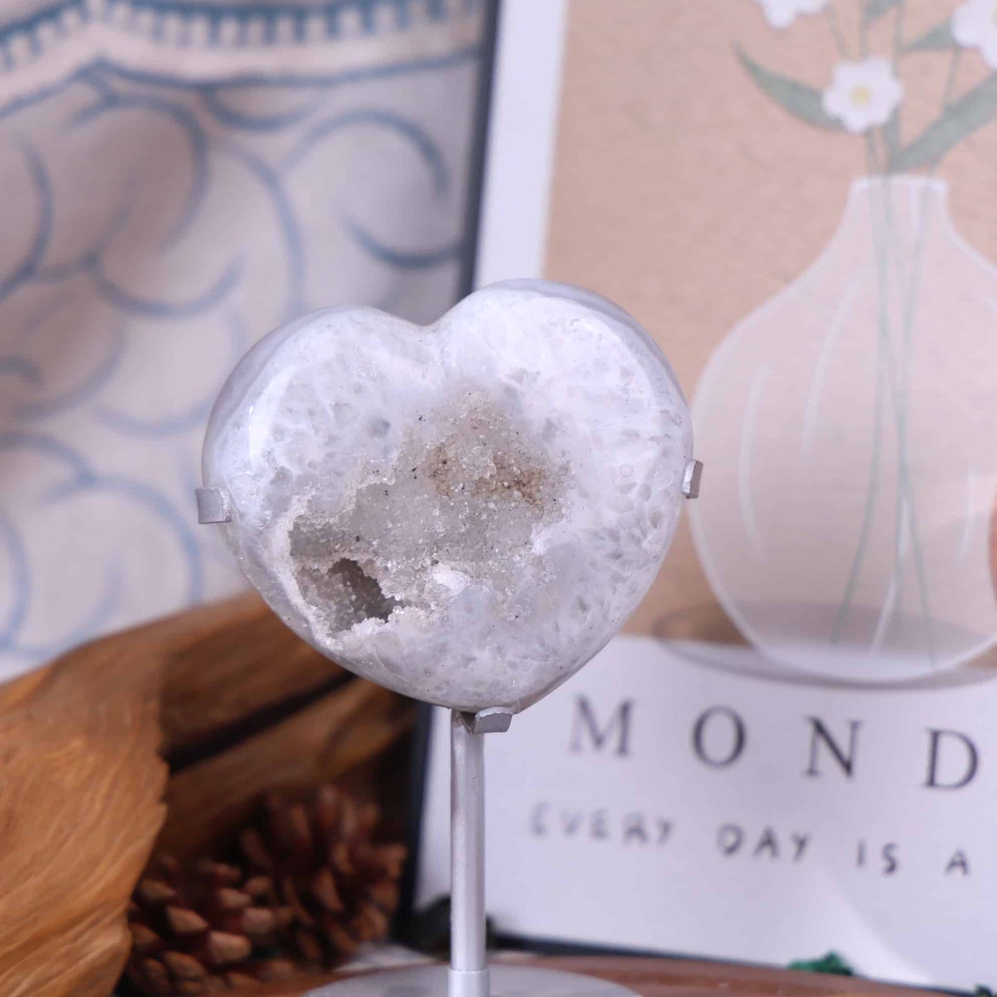 Druzy Agate Heart #100