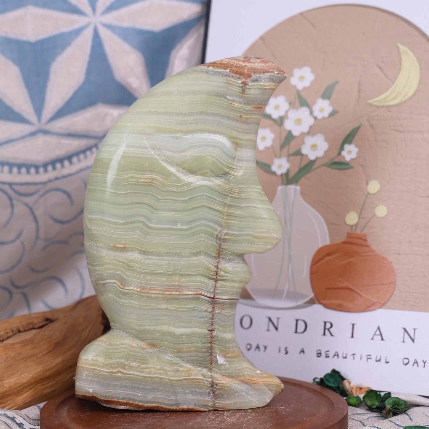 Afghan Jade Moon Face