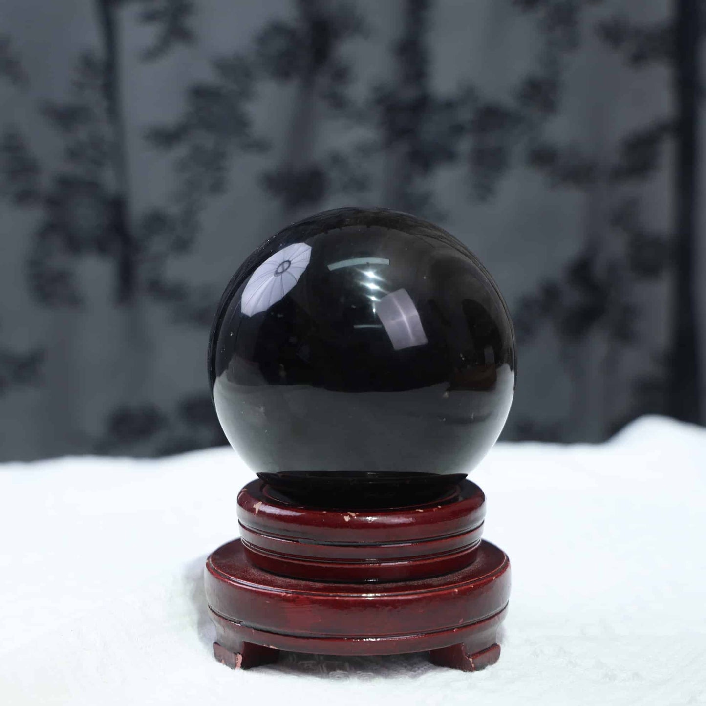 Sliver Obsidian Sphere #31