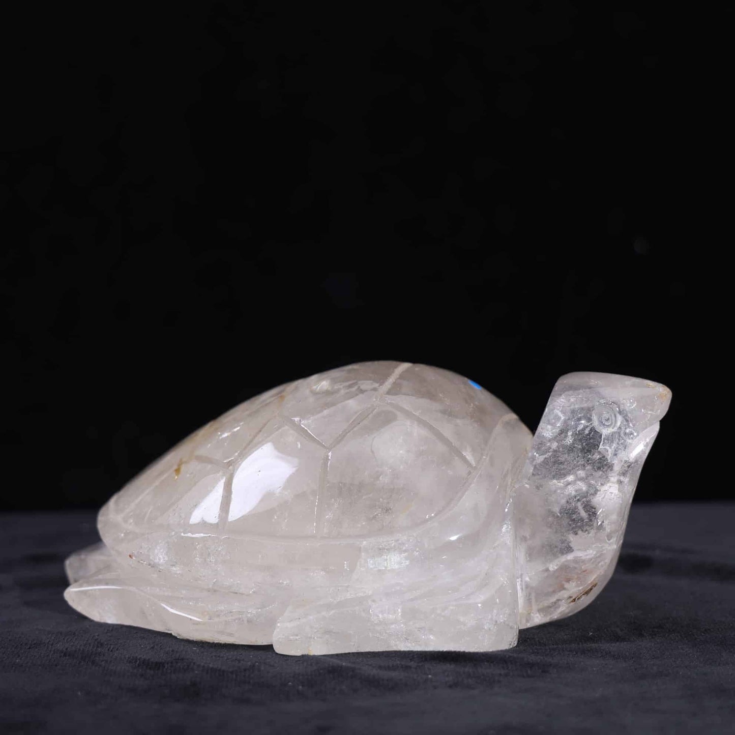 Clear Quartz Turtle Carving
