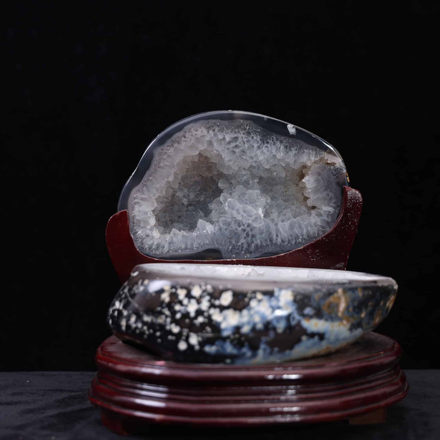Druzy Agate Treasure Bowl #96