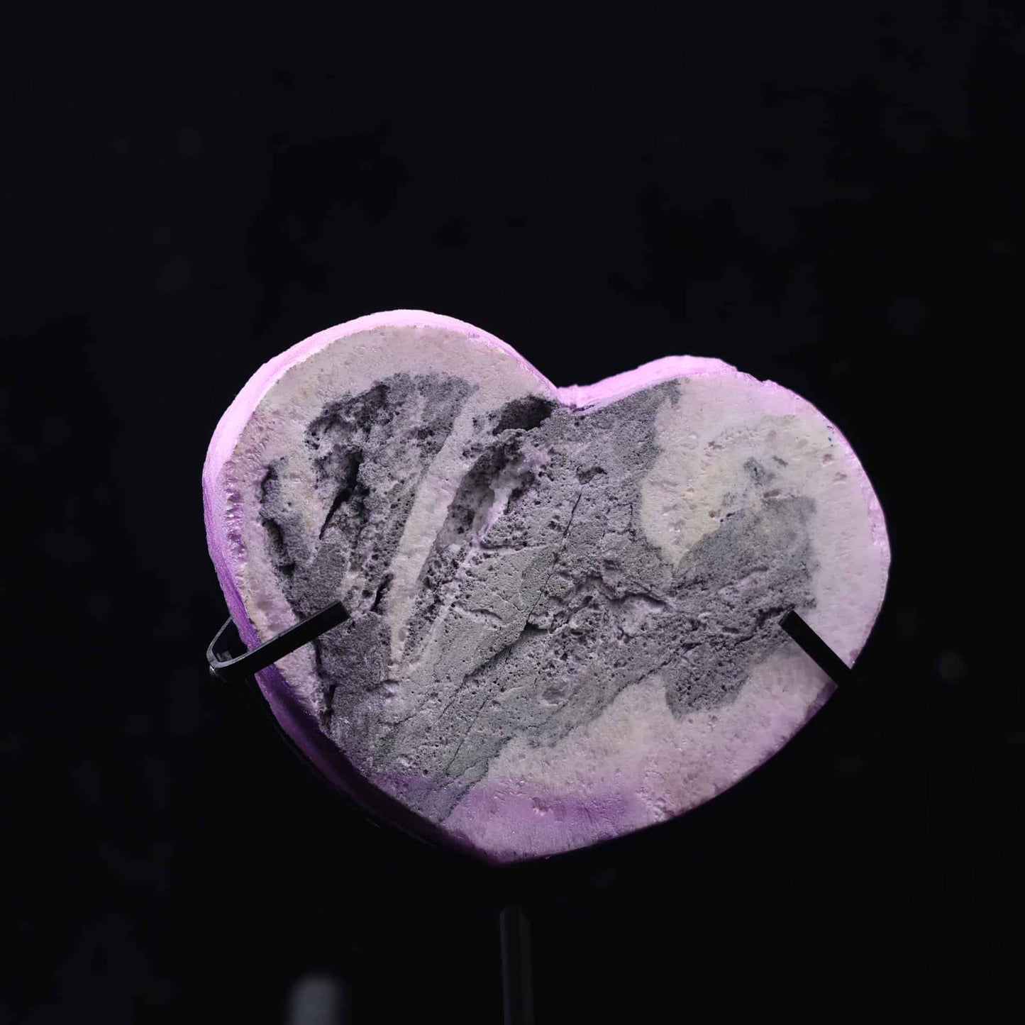 Aura Quartz Heart Shape
