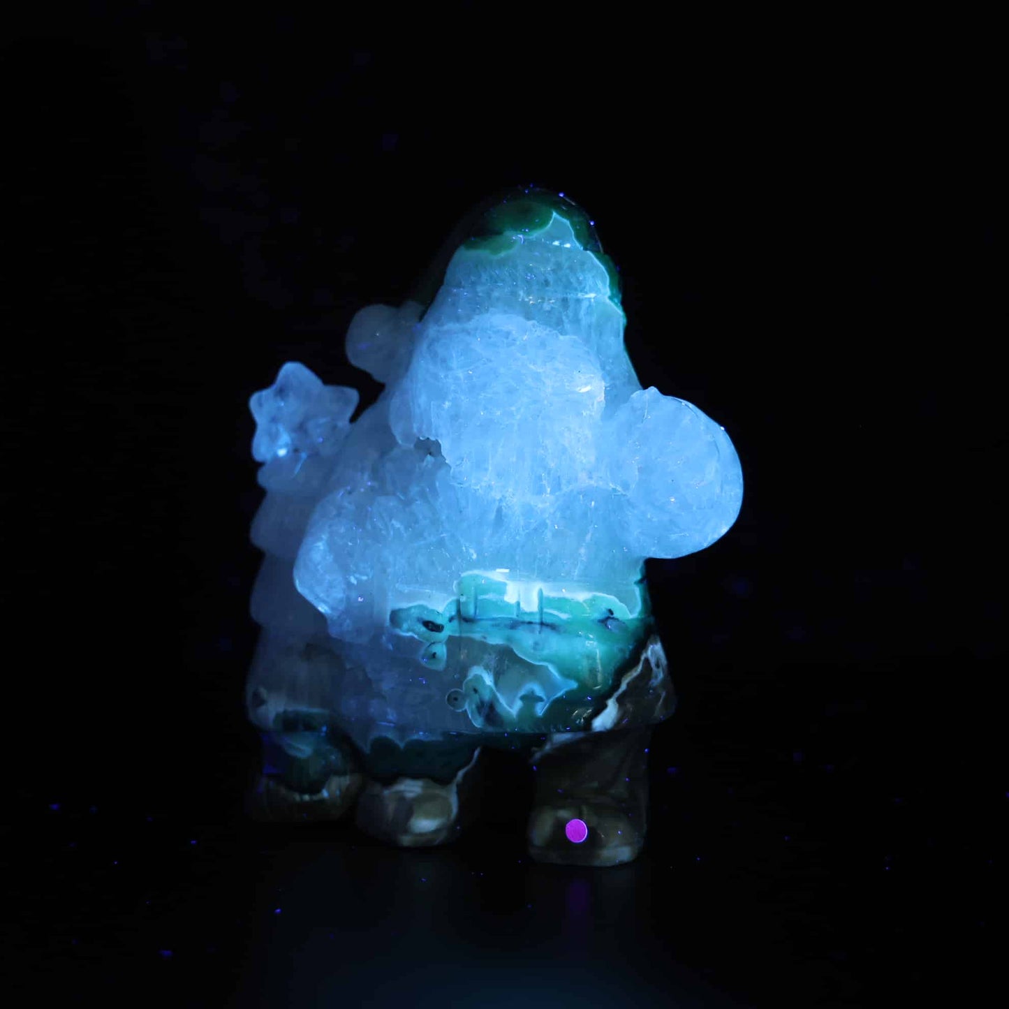 Volcano Agate Santa Carving