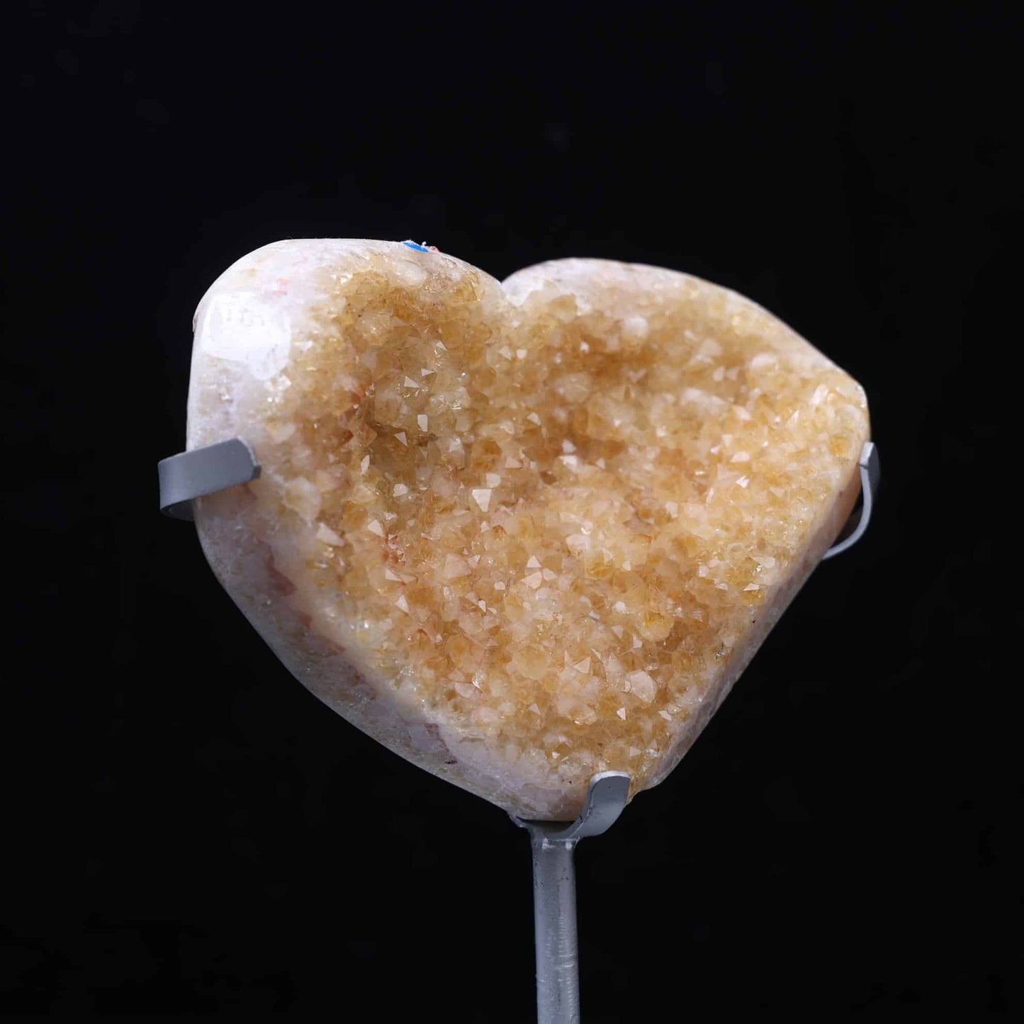 Yellow Amethyst Heart #98