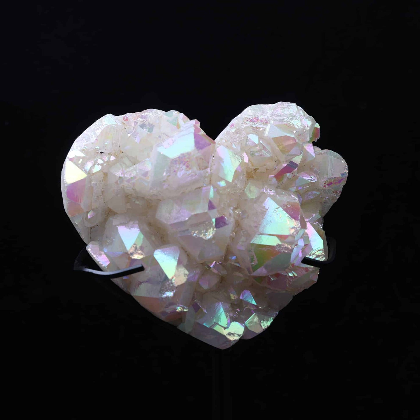 Aura Quartz Cluster Heart