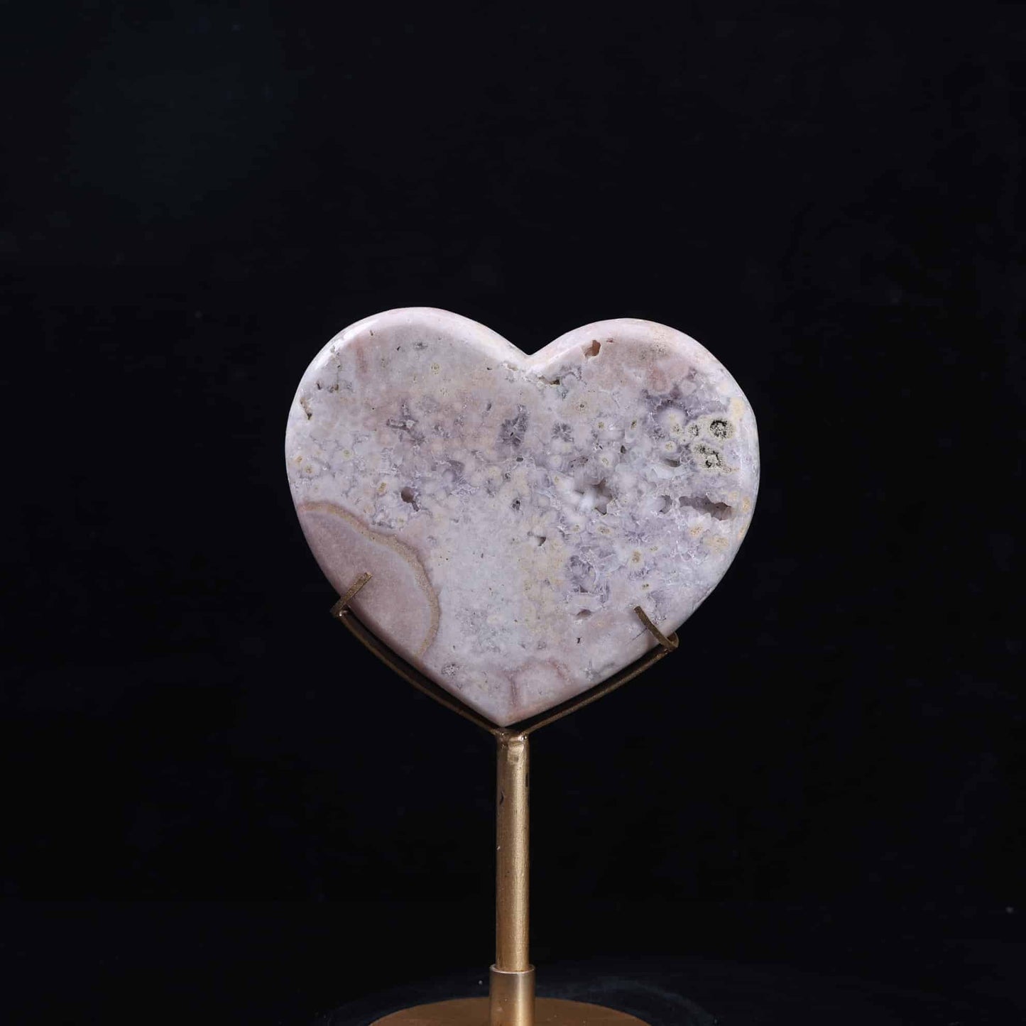 Pink Amethyst Heart #19