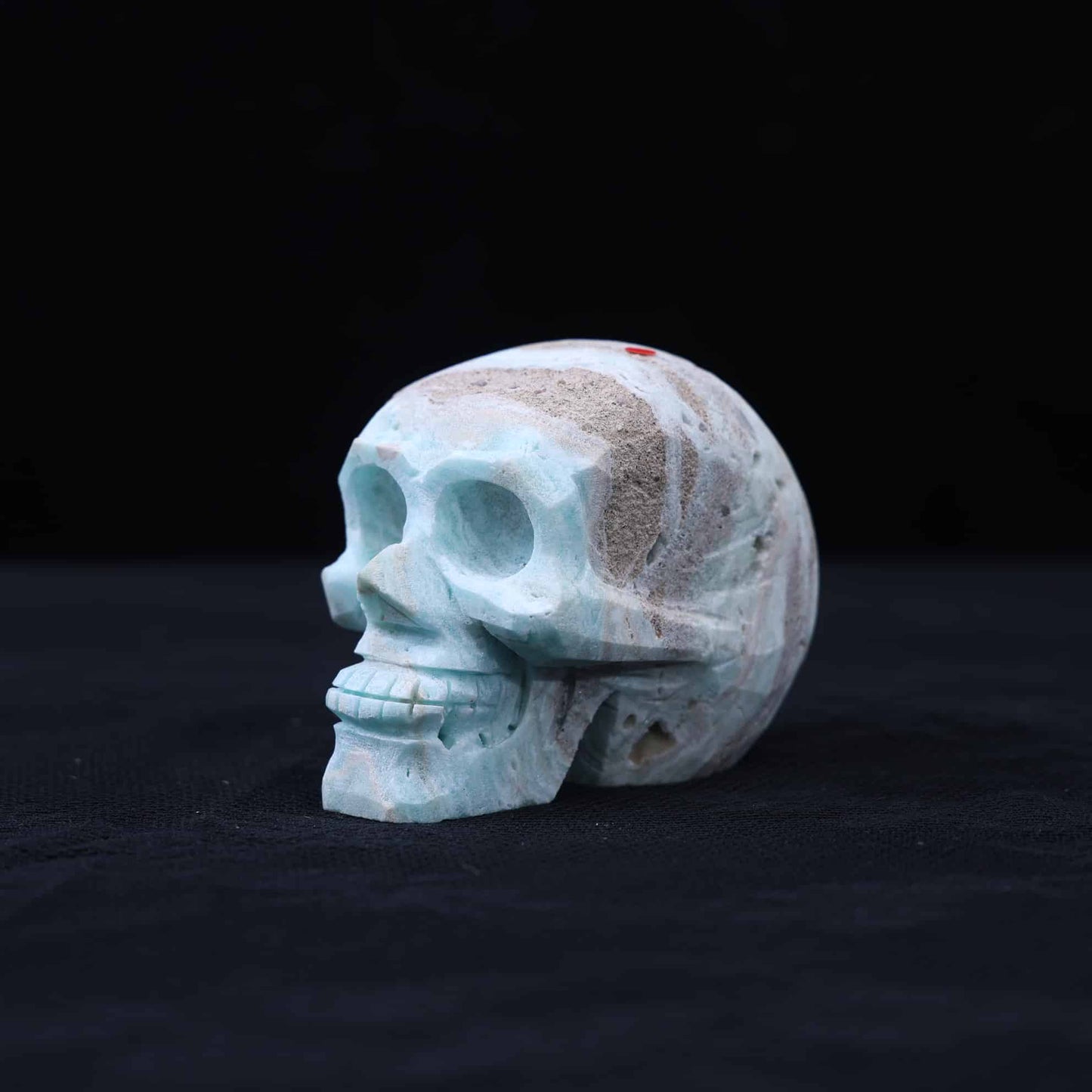 Hemimorphite Skull