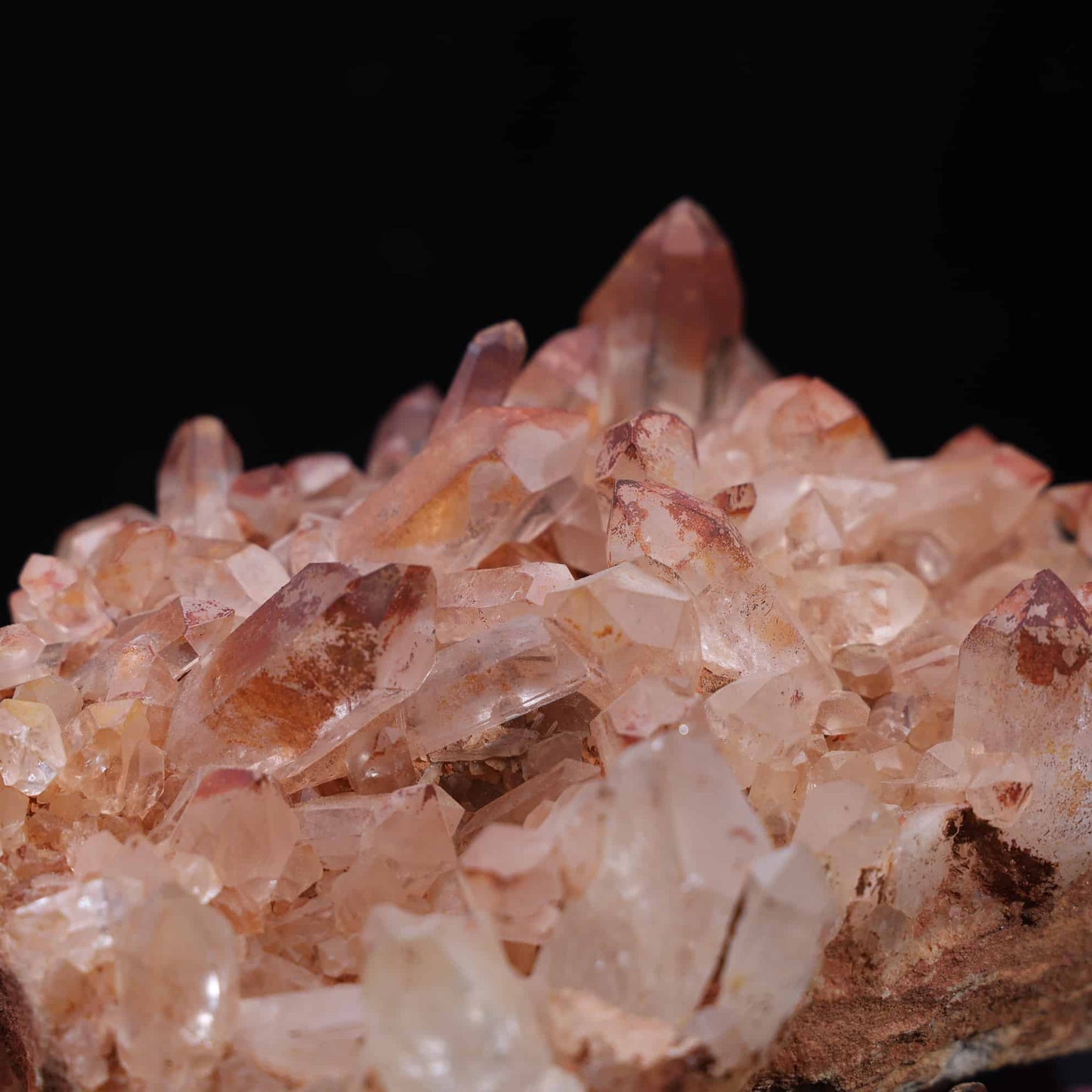 Red Mud Quartz Cluster