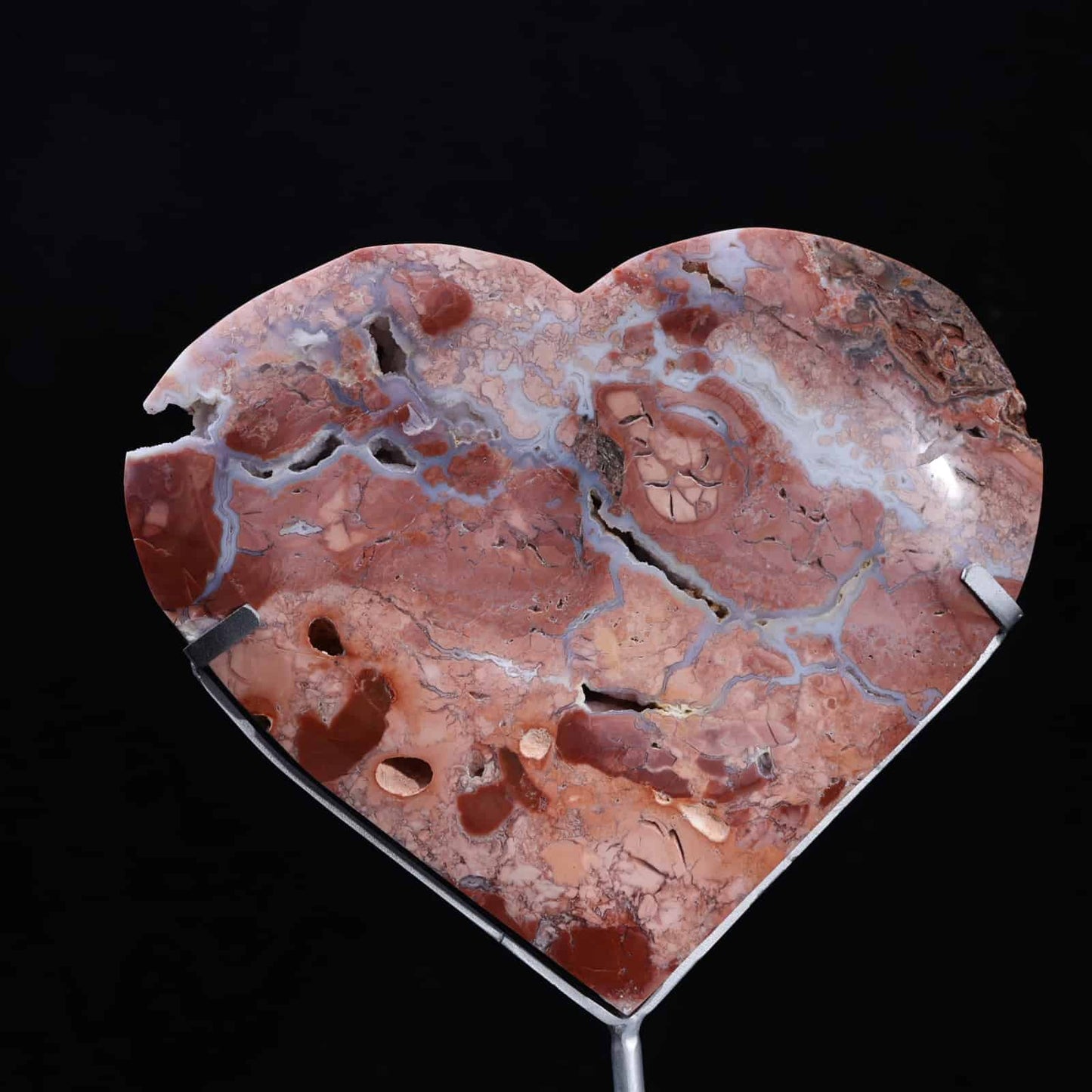 Pink Agate Heart #71
