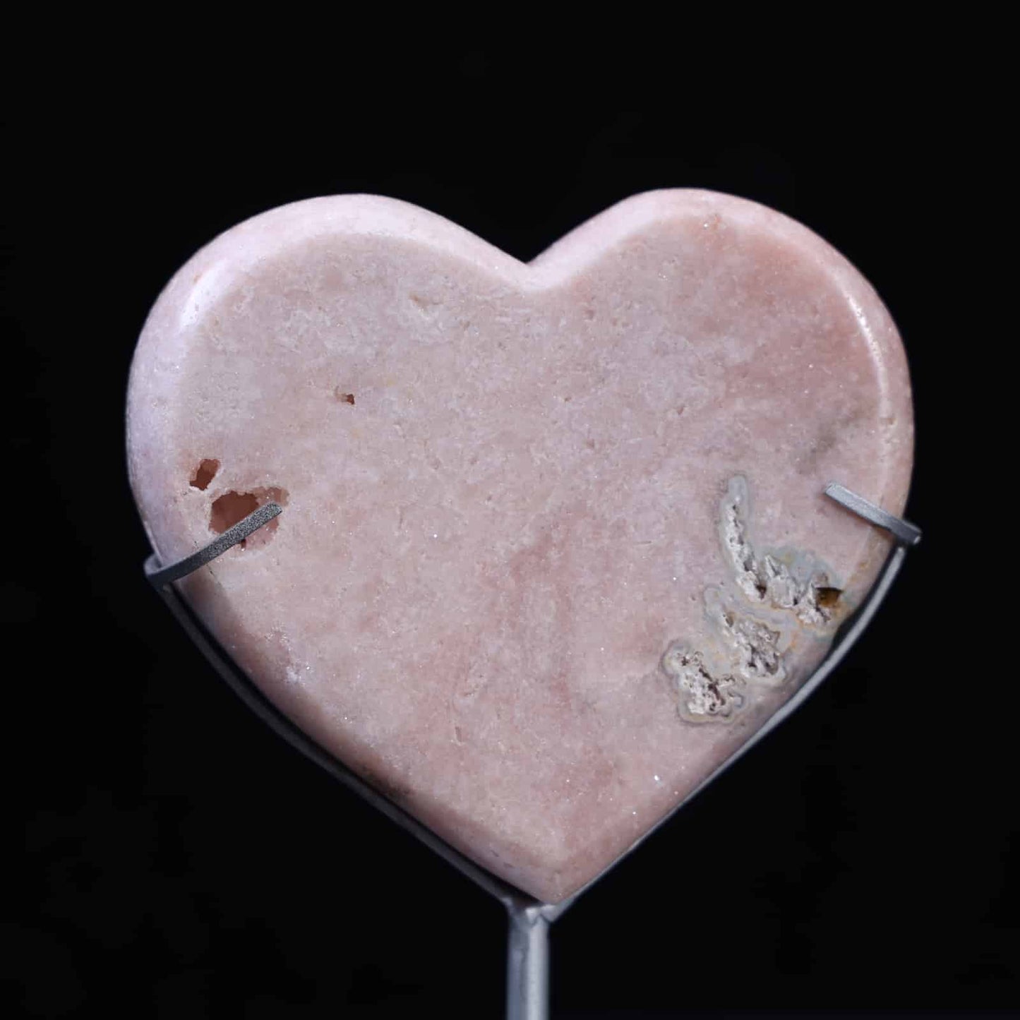 Pink Amethyst Heart #16