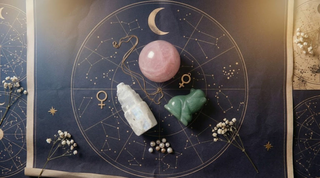 Crystals for the April 2026 Moon-Venus-Pleiades Conjunction