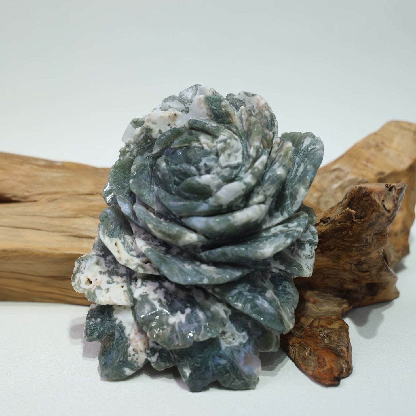 Moss Agate Flower #6