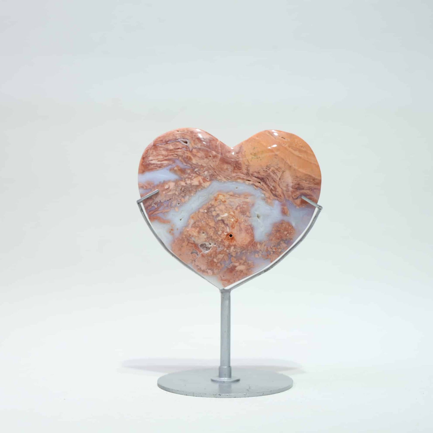 Pink Agate Heart #46