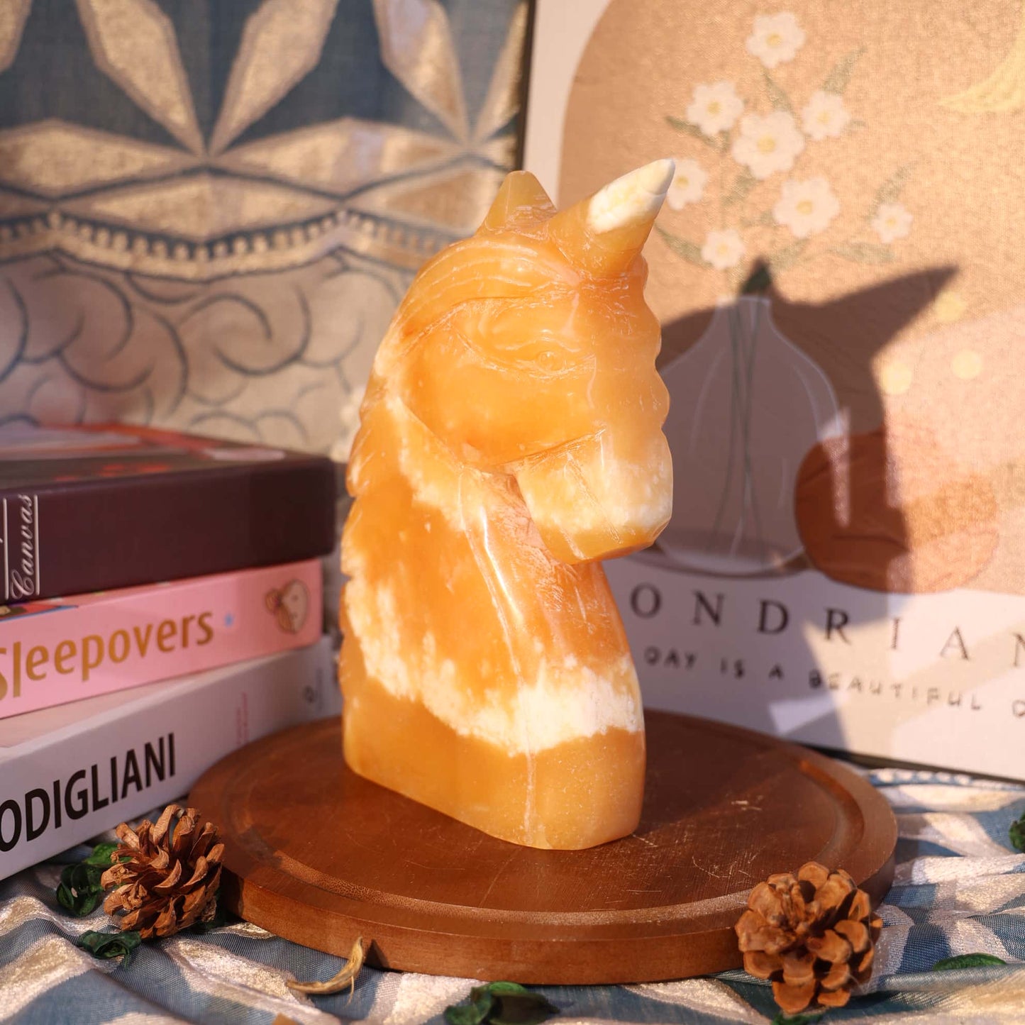 Yellow Fluorite Unicorn