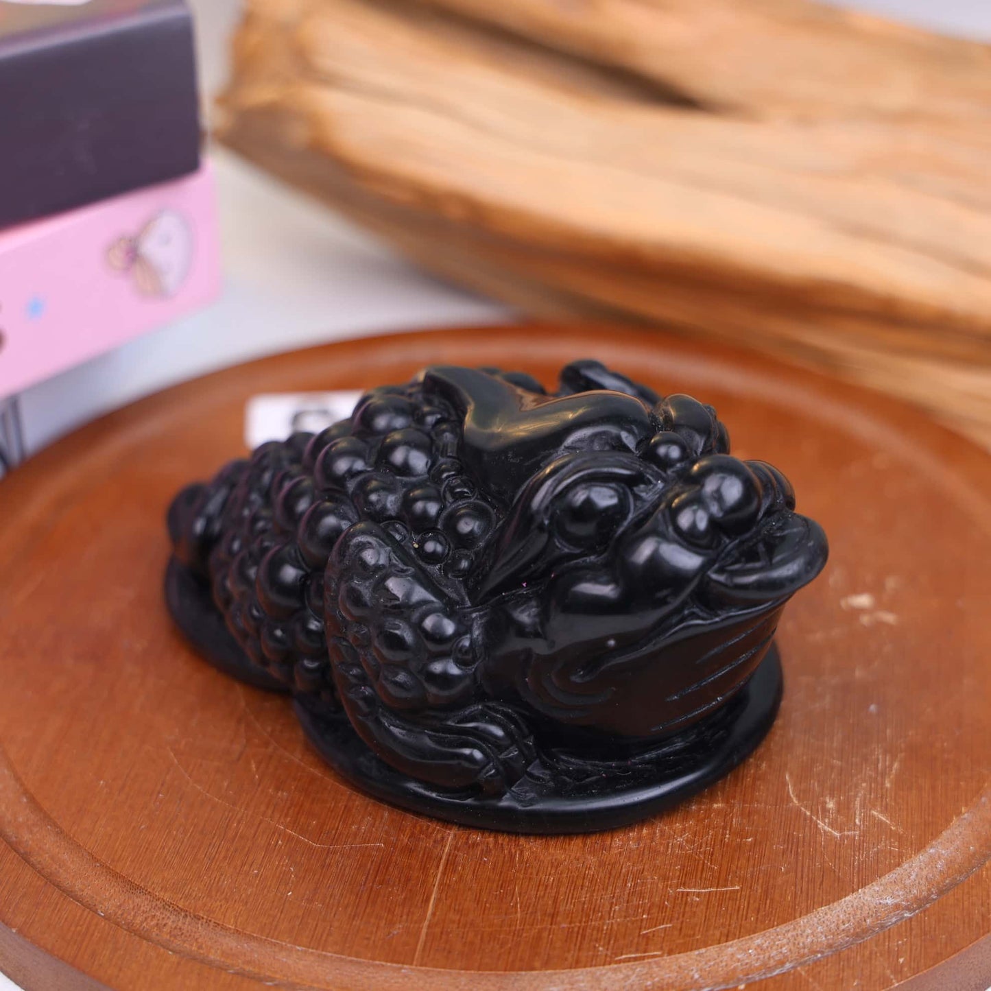 Silver Obsidian Money Toad #7