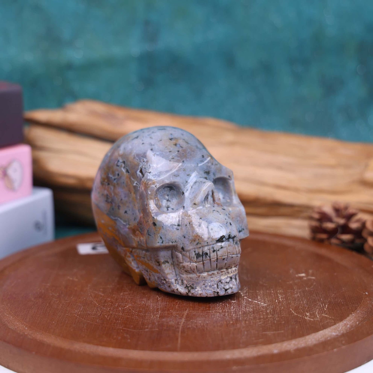 Ocean Jasper Skull #46