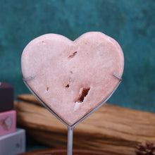 Pink Amethyst Heart #66