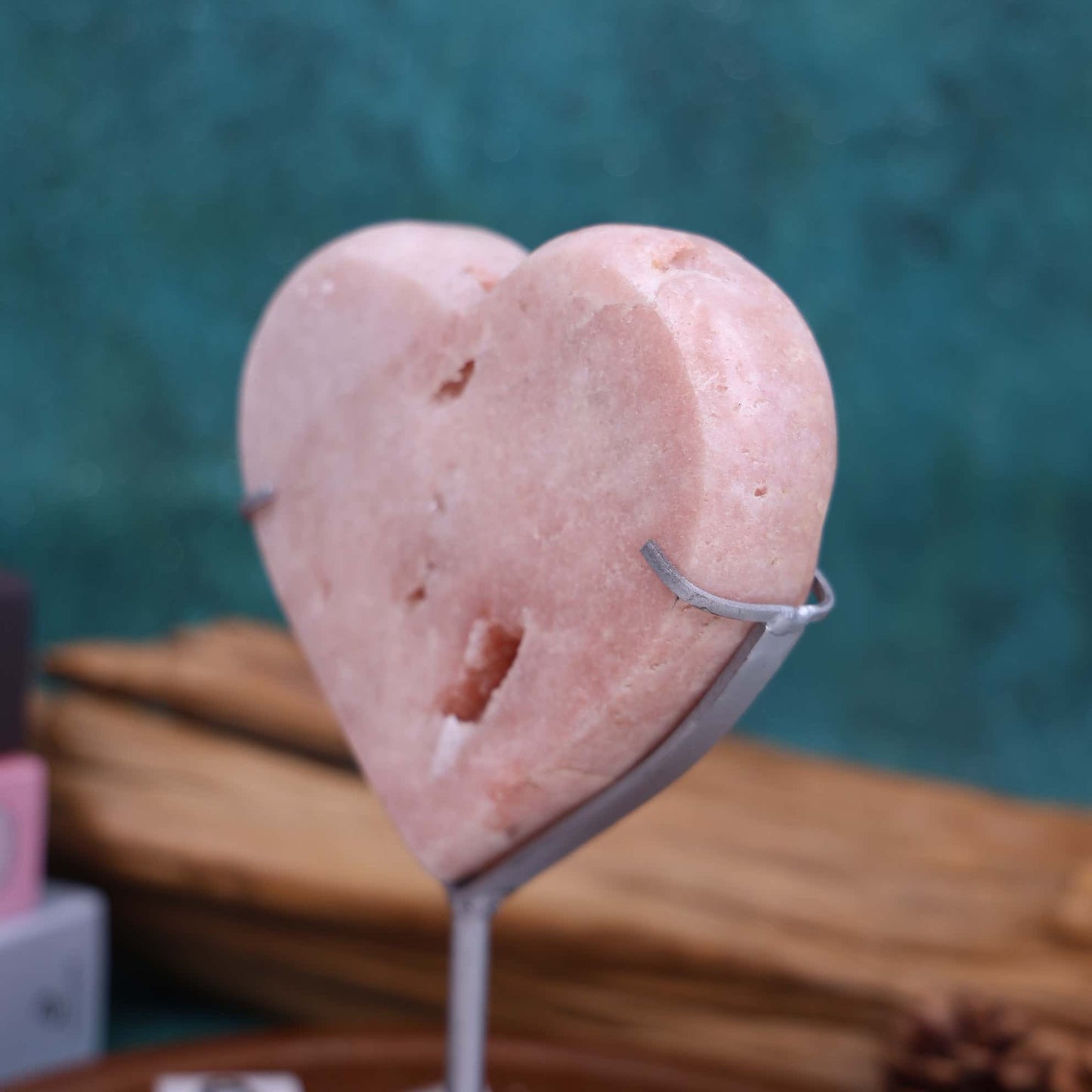 Pink Amethyst Heart #66