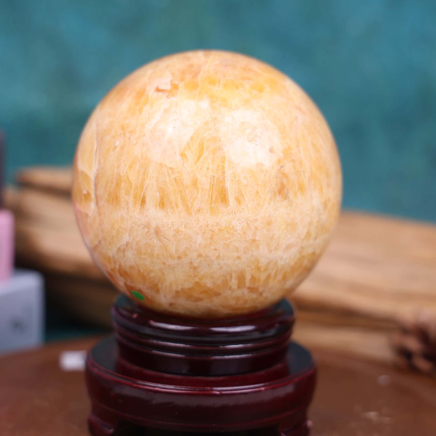 Yellow Calcite Sphere #13