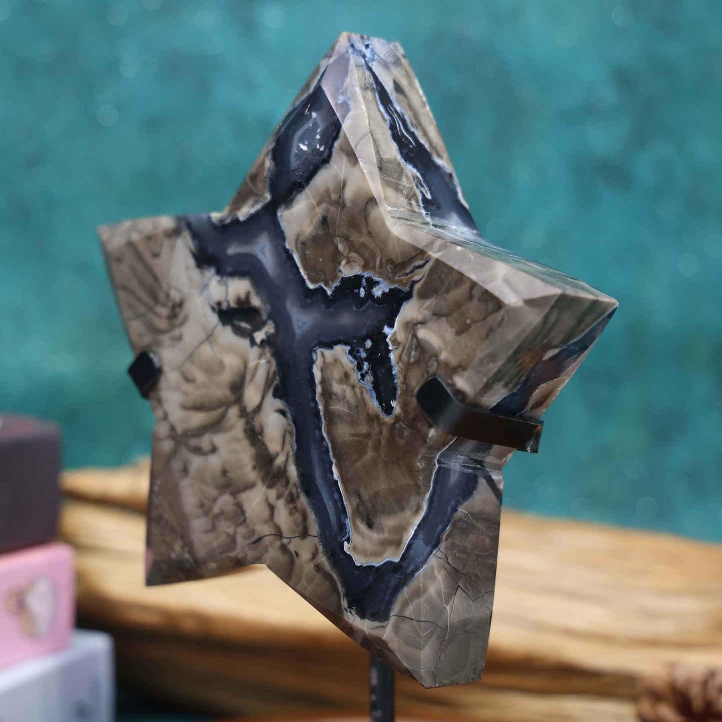 Volcanic Agate Pentagram