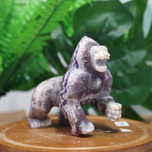 Dream Amethyst Gorilla Carving