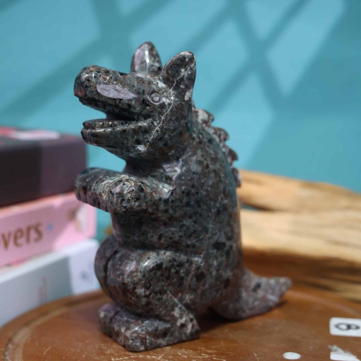 Yooperlite Dinosaur Carving