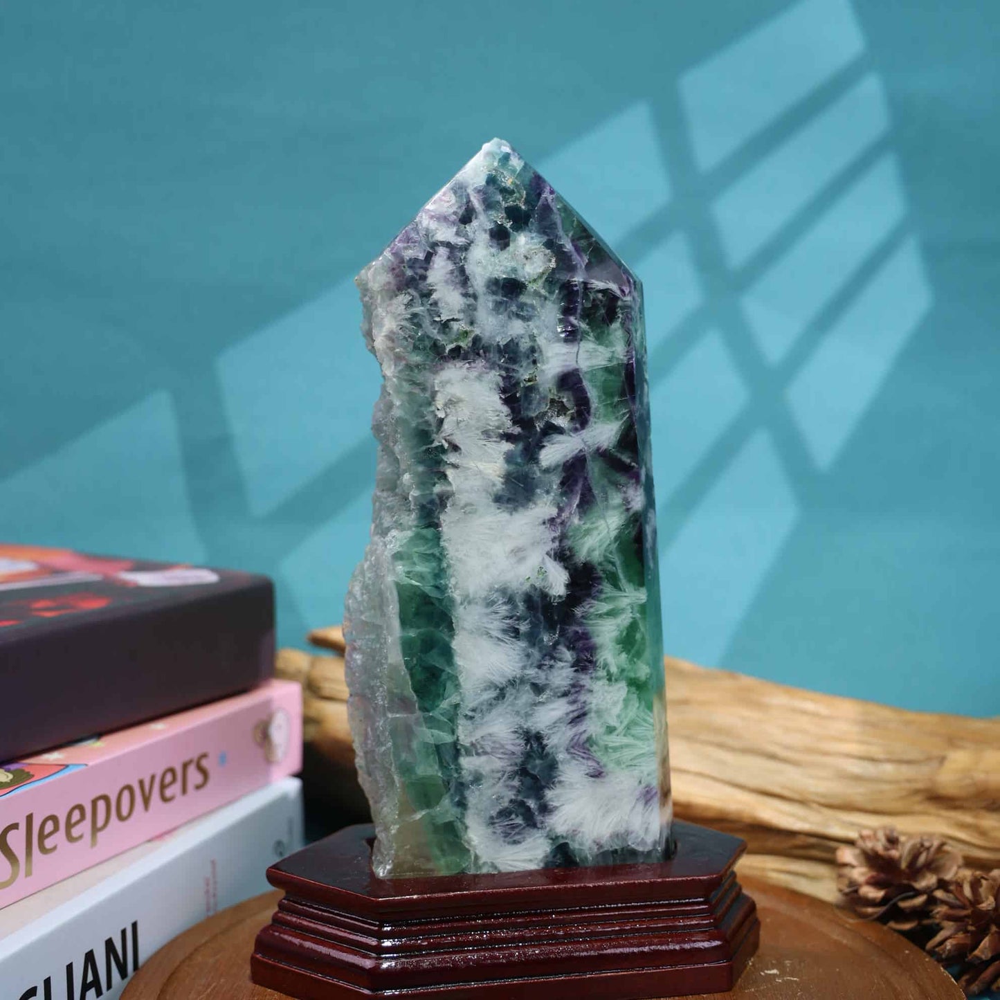 Rainbow Fluorite Tower #57