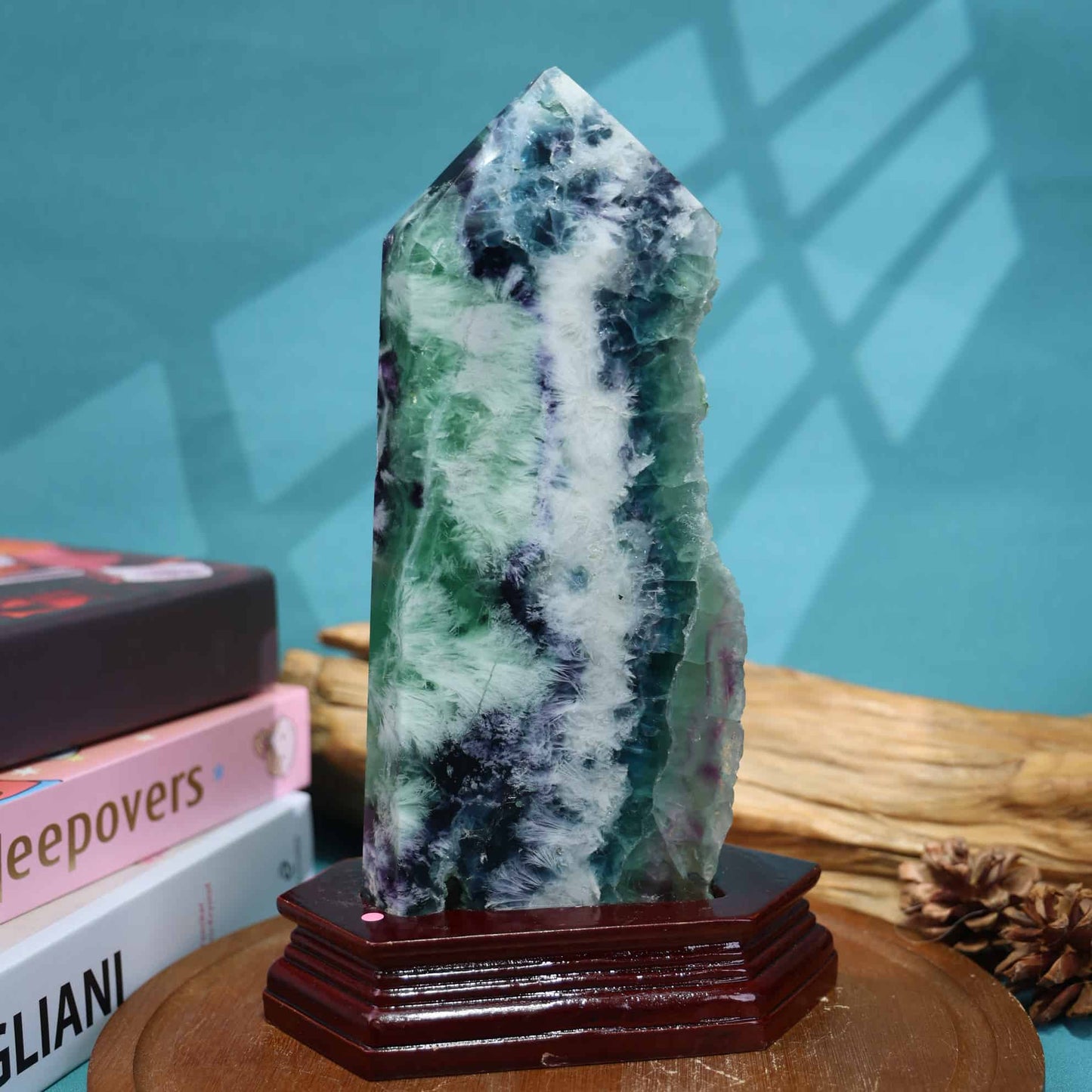 Rainbow Fluorite Tower #57