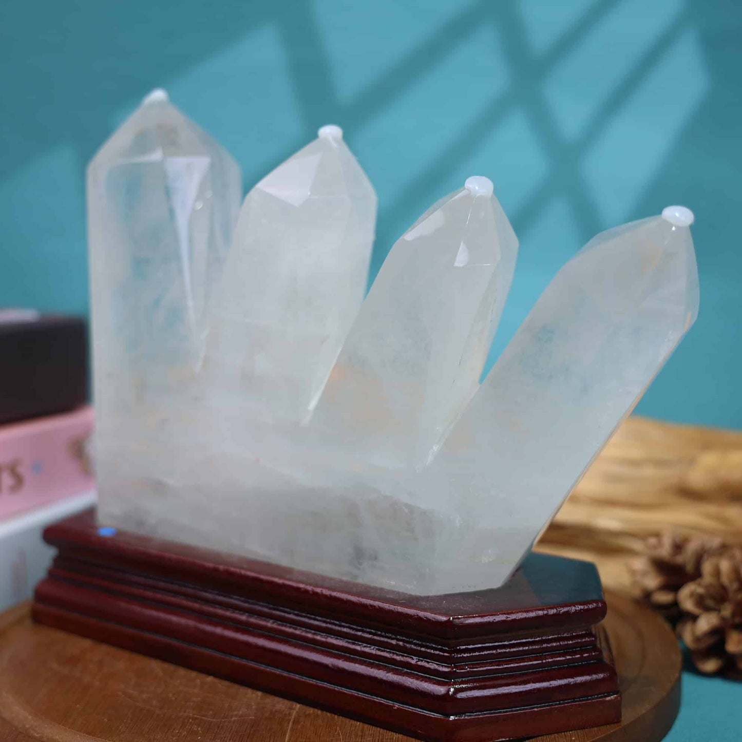 Four-Point Clear Quartz Tower