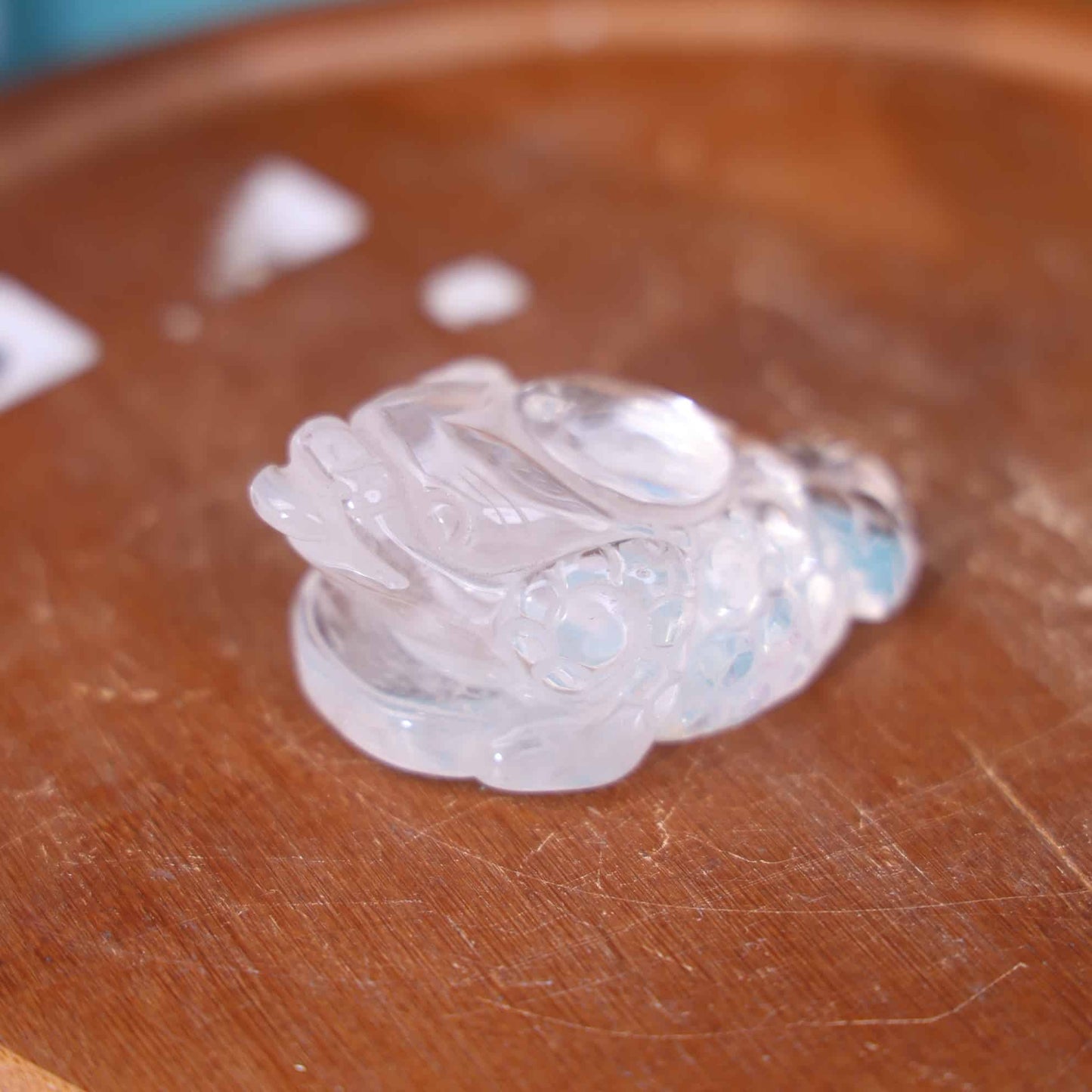 Clear Quartz Money Toad