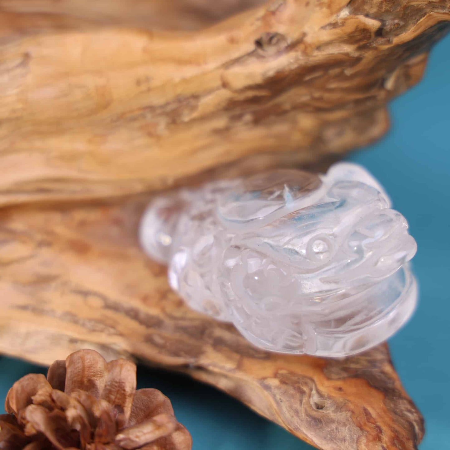 Clear Quartz Money Toad