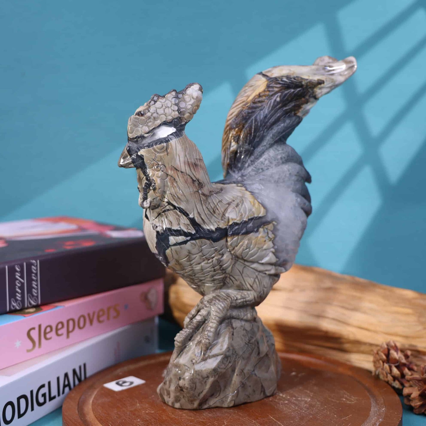 Volcano Agate Rooster