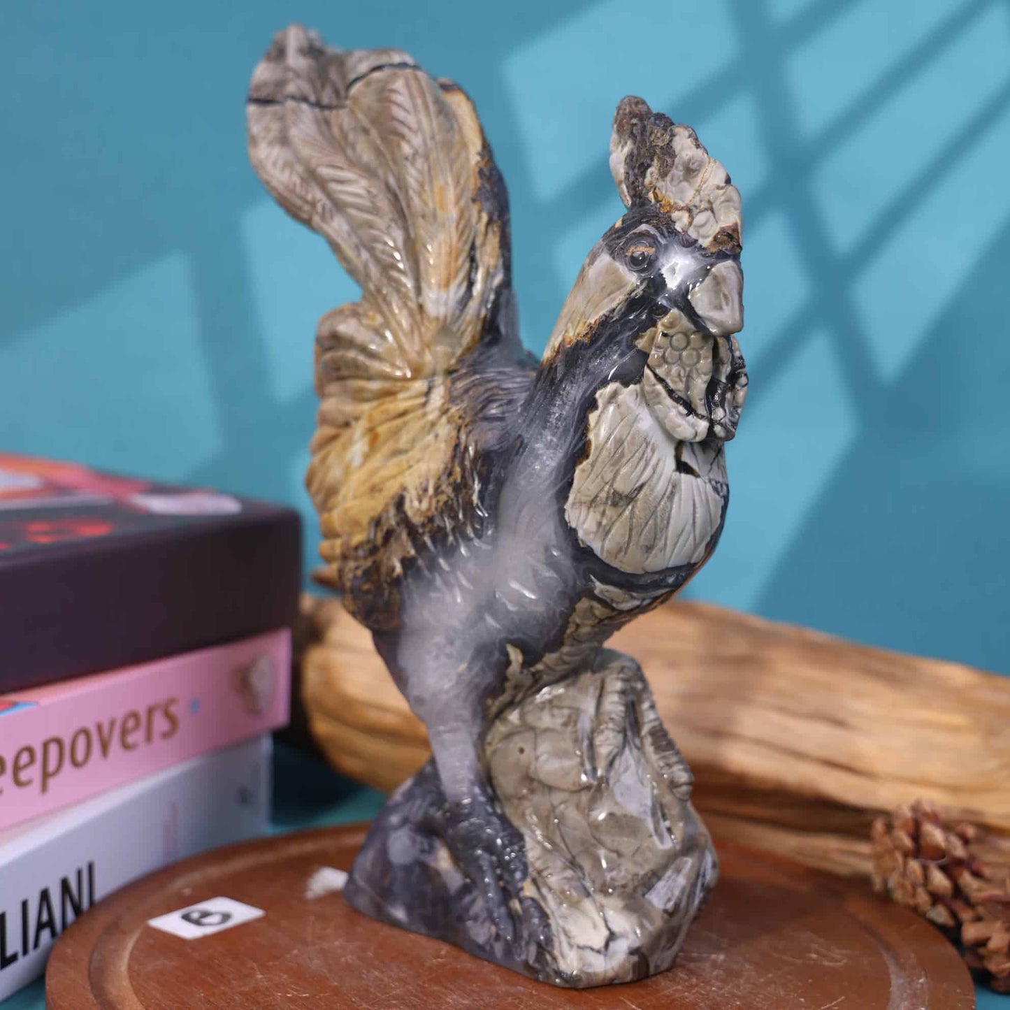 Volcano Agate Rooster