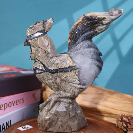 Volcano Agate Rooster