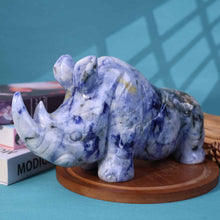 Afghanite Rhino Carving