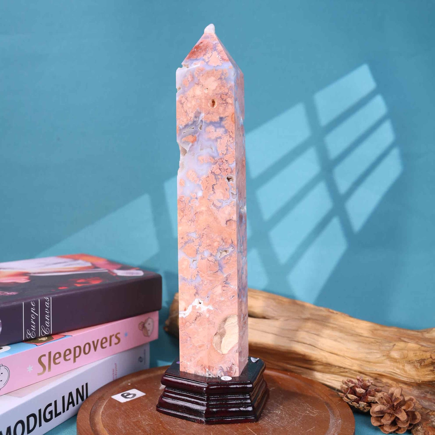 Pink Agate Tower #17