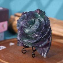 Fluorite Flower Carving