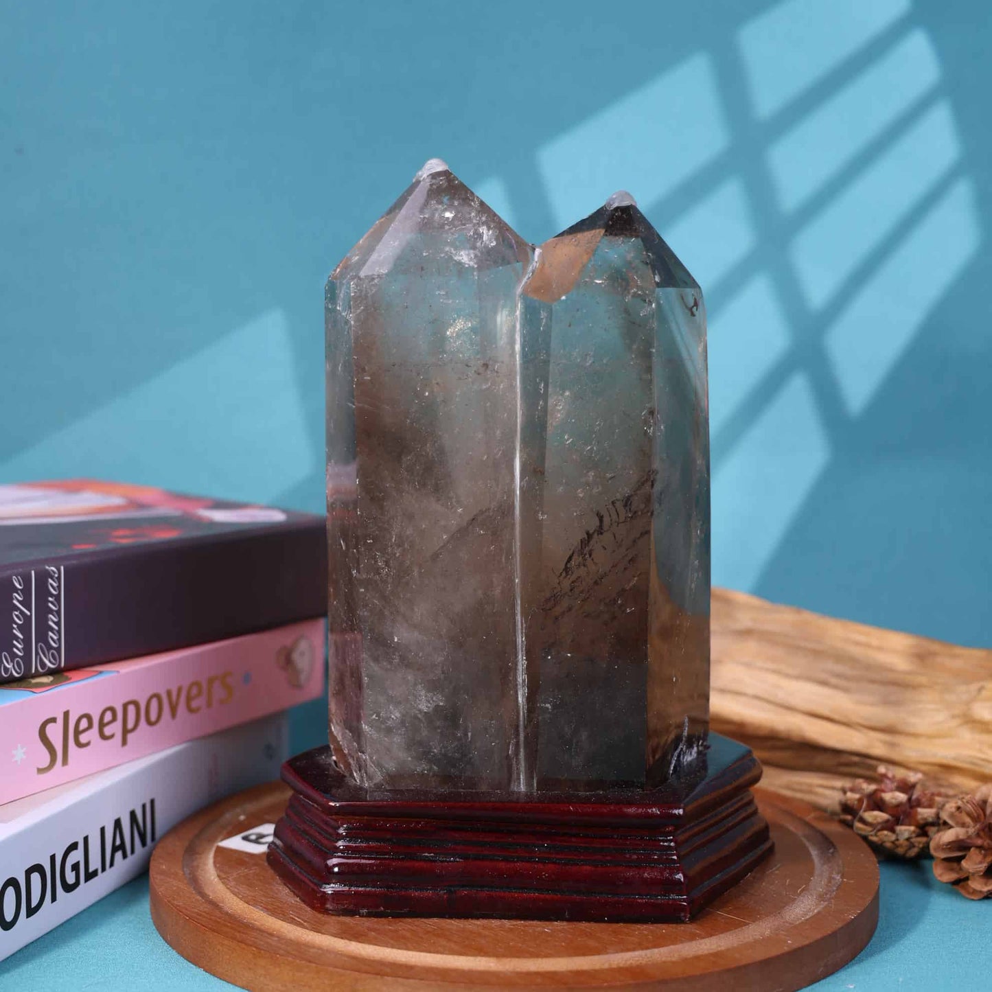 Smoky  Quartz Double Point Tower #40
