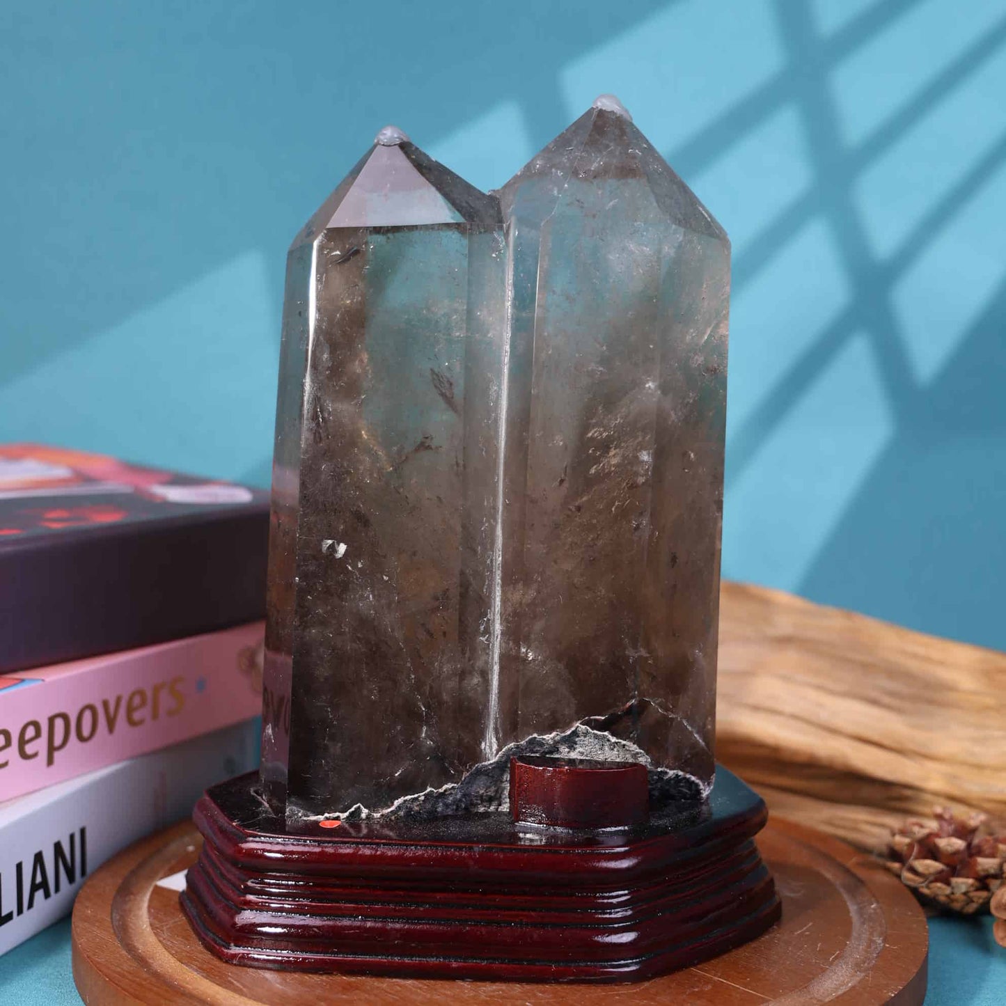 Smoky  Quartz Double Point Tower #40