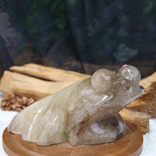 Smoky Citrine Goldfish Carving